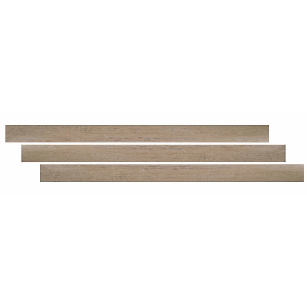Ackland 0.27 in. T x 94 in. L x 1.77 in. W Anela Beige Luxury Vinyl Flooring Trim T Molding AKVTVANBE-T - main